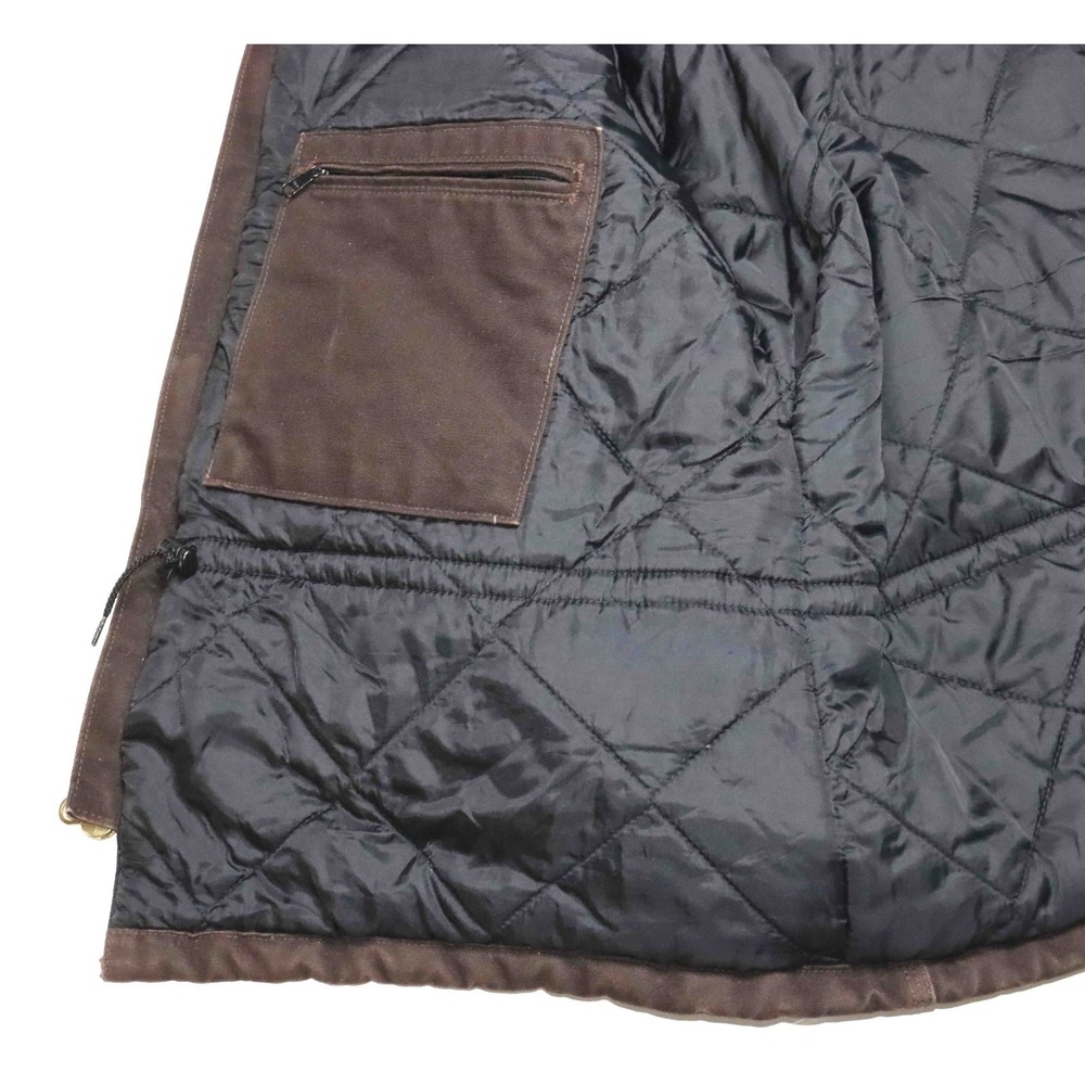 Carhartt C26 DKB Dark Brown Arctic Quilt Lined Coat Jacket Mens Size Large - Picture 6 of 8